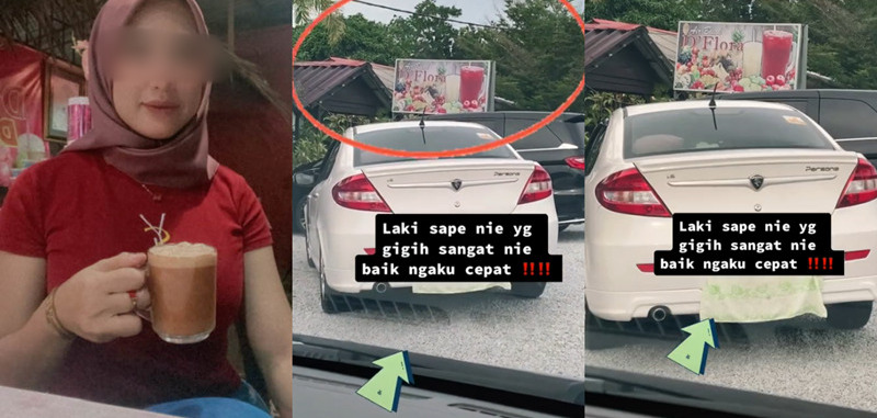 Video Takut Kantoi Singgah Kedai ‘air Buah Viral Pemilik Kereta Tutup Plat Guna Tuala 4432